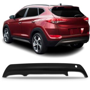 Spoiler Moldura Parachoque Traseiro Tucson 2017 2019 A 2022 Preto