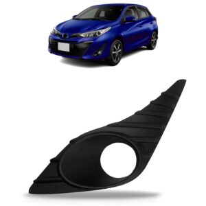 Moldura Milha Para Toyota Yaris 2018 2019 2020 Com Furo Lado Esquerdo