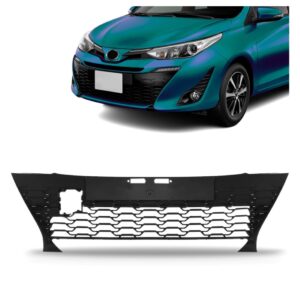 Grade Tela  Central Parachoque Para Yaris 2018 2019 2020 Preto