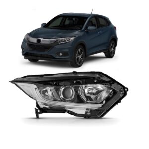 Farol Eletrico Hrv 2019 A 2022 Com Motor Com Led 1ª Linha Direito/passageiro
