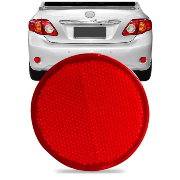 Refletor Parachoque Traseiro Corolla 2009 A 2011 Ld / Le Vermelho