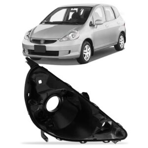 Carcaça Farol Para Honda Fit 2009 2010 2011 2012 Lado Direito