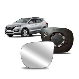 Lente De Retrovisor Com Aquecedor Santa Fe 2014 A 2019 Lado Esquerdo