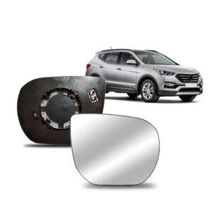 Lente De Retrovisor Com Aquecedor Santa Fe 2014 A 2019 Lado Direito