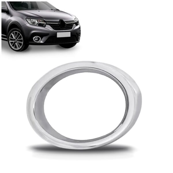 Moldura Milha Cromado Sandero 2020 A 2022 Le Cromado Esquerdo/motorista