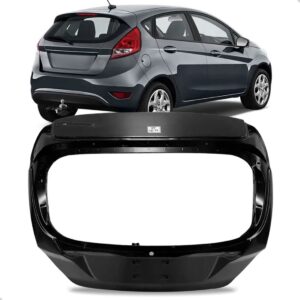 Tampa Traseira Porta Mala New Fiesta Hatch 2012 Até 2019 Preto