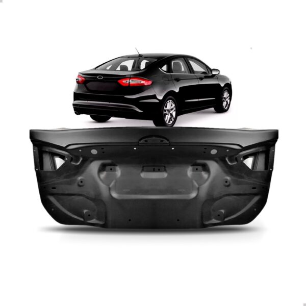 Tampa Traseira Porta Malas Para Ford Fusion 2013 Até 2016 Preto