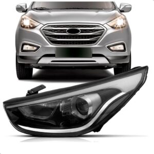 Farol Ix35 16 17 18 19 2020 21 22 Eletrico Com Led 1ª Linha Esquerdo/motorista