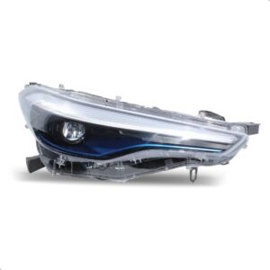 Farol Corolla Cross 2021 2022 2023 2024 C/ Led E Friso Azul Lado Direito