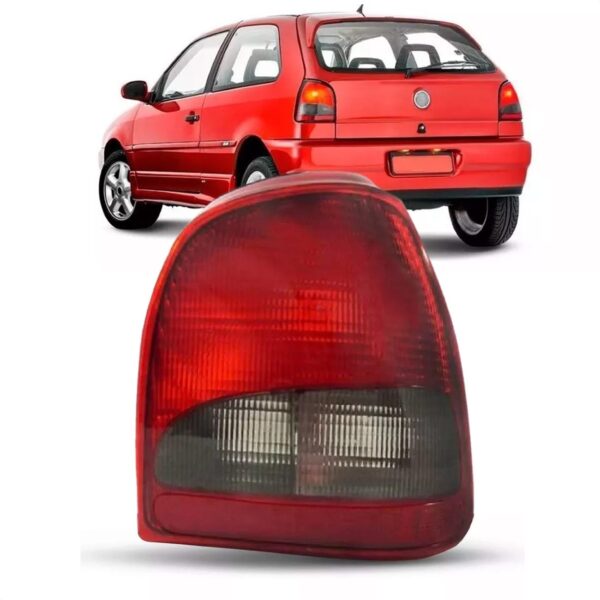 Lanterna Traseira Para Gol 1995 A 1999 Cor Fumê Lado Direito