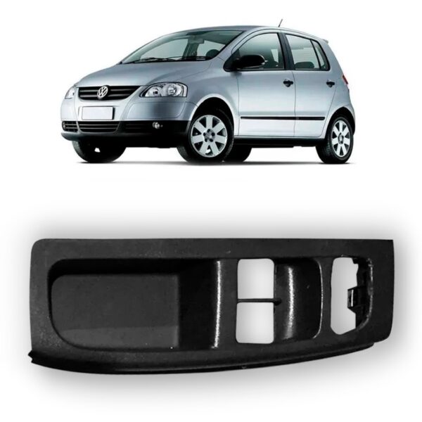 Jogo Moldura Botao Vidro Dianteiro Fox 2010/2014 Elétrico