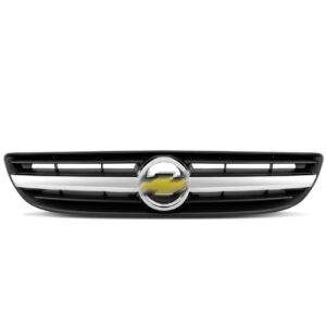 Tela Frontal Radiador Zafira 05 A 12 Cinza C/ Friso Cromado Cinza