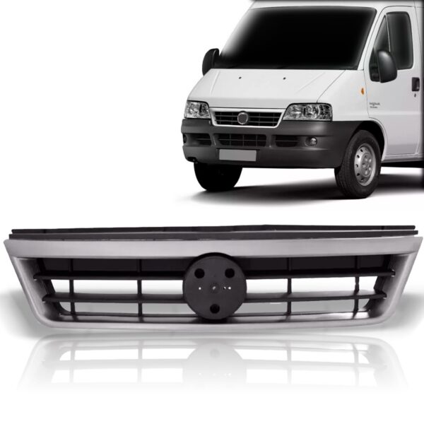 Grade Radiador Ducato 2005 A 2017 Preto S/ Friso S/ Emblema