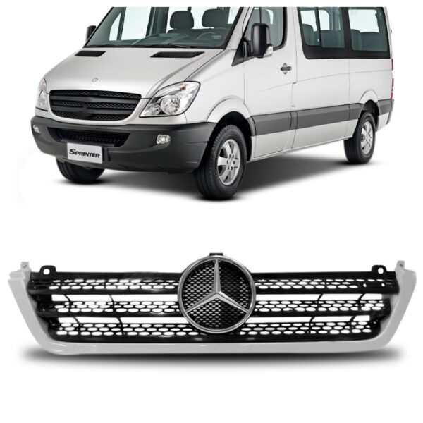 Grade Radiador Sprinter 2003 A 2011 Friso C/emblema 1a Linha