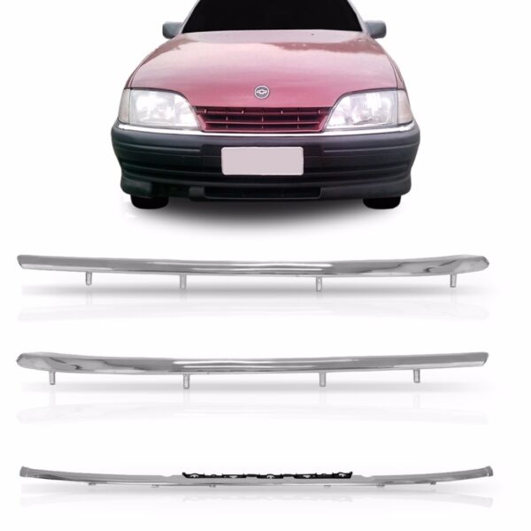 Jogo 03 Frisos Cromados Parachoques Omega 93 A 97 Cromado