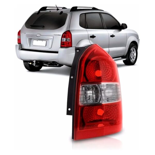 Lanterna Traseira Para Tucson 2005 A 2016 Lente Vermelha Direito/passageiro Vermelha