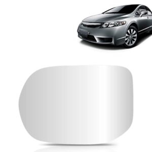 Lente  Espelho Retrovisor Para New Civic 06 A 2011 Com Base Lado Esquerdo