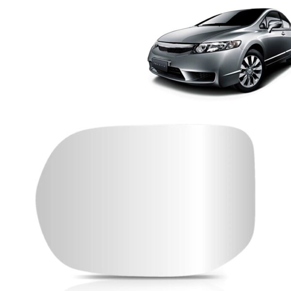 Lente  Espelho Retrovisor Para New Civic 06 A 2011 Com Base Lado Esquerdo