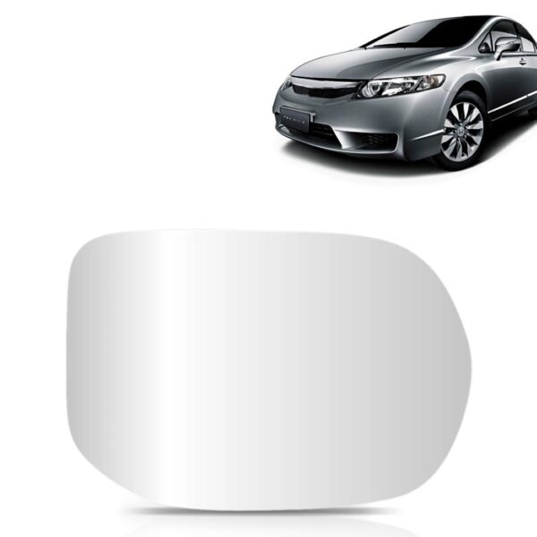 Lente  Espelho Retrovisor Para New Civic 06 A 2011 Com Base Lado Direito