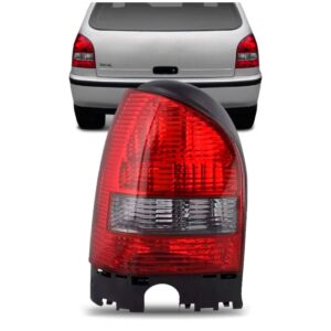 Lanterna Traseira Gol G3 99 00 01 02 03 Fumê Carcaça Preta Lado Esquerdo