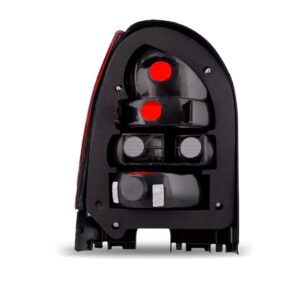 Lanterna Traseira Gol G3 99 00 01 02 03 Fumê Carcaça Preta Lado Esquerdo