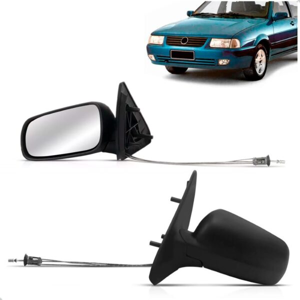 Retrovisor Santana 1998 99 00 01 02 03 A 2006 Com Controle Lado Esquerdo