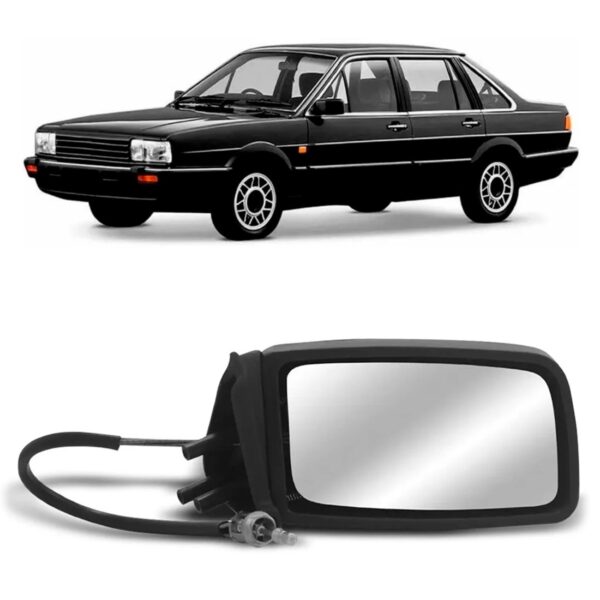 Retrovisor Santana 2 E 4 Portas 1985 A 1991 Com Controle Lado Direito