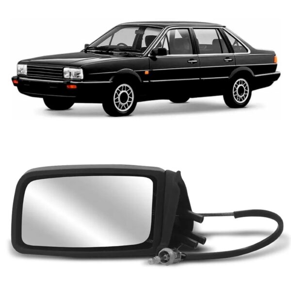 Retrovisor Santana 2 E 4 Portas 1985 A 1991 Com Controle Lado Esquerdo