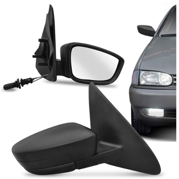 Retrovisor Gol 2pts 95/1999 Com Controle Adaptavel G5 Oferta Lado Direito