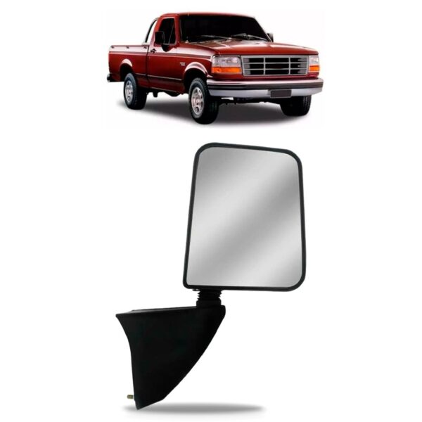 Retrovisor F1000 1993 1994 1995 1996 1997 Com Bojo Grande Lado Direito