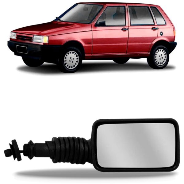 Retrovisor Para Fiat Uno Elx 1994 A 1995 Com Controle Lado Direito