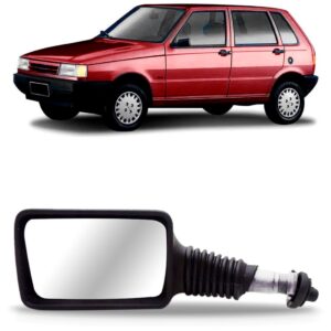 Retrovisor Para Fiat Uno Elx 1994 A 1995 Fixo Lado Esquerdo