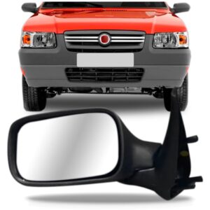 Retrovisor Uno Fire 2 Portas 2005 06 07 A 2010 Sem Controle Lado Esquerdo