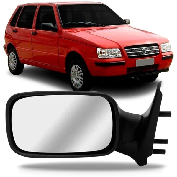 Retrovisor Uno Fire 4 Portas 2001 02 03 2004 Sem Controle Lado Esquerdo
