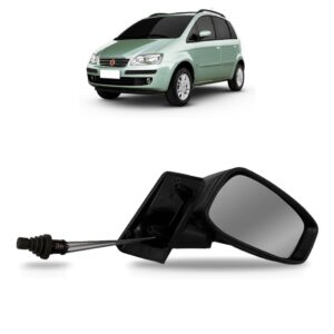 Retrovisor Para Idea 2005 2006 2007 2008 09 10 Com Controle Lado Direito