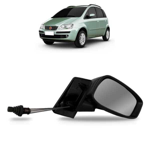 Retrovisor Para Idea 2005 2006 2007 2008 09 10 Com Controle Lado Direito