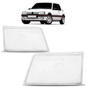 Lente Farol Peugeot 205 Ano 1994 1995 1996 1997 Estriada Lado Esquerdo