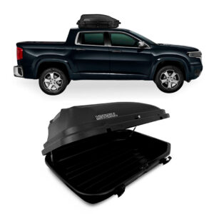 Baú Maleiro De Teto Motobul 270 Litros RAM-RAMPAGE Preto