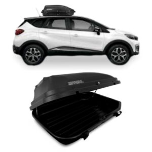 Baú Maleiro De Teto Motobul 270 Litros RENAULT-CAPTUR Preto