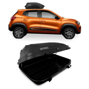 Baú Maleiro De Teto Motobul 270 Litros RENAULT-KWID Preto