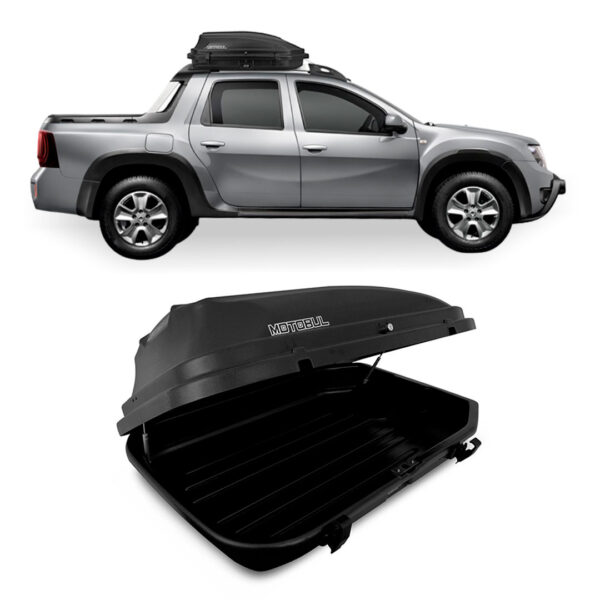 Baú Maleiro De Teto Motobul 270 Litros RENAULT-OROCH Preto