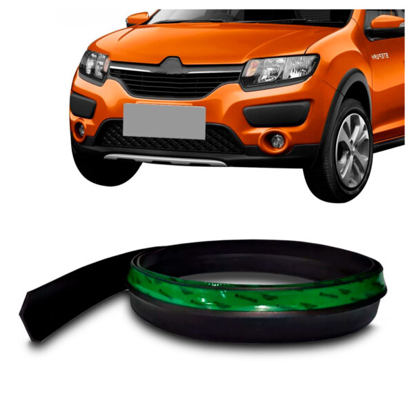 Saia Spoiler Para RENAULT-SANDERO Z Lip Borracha Esportivo Ez
