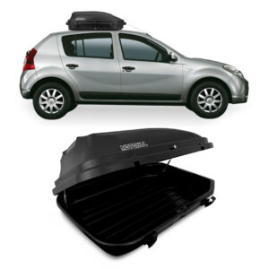 Baú Maleiro De Teto Motobul 270 Litros RENAULT-SANDERO Preto
