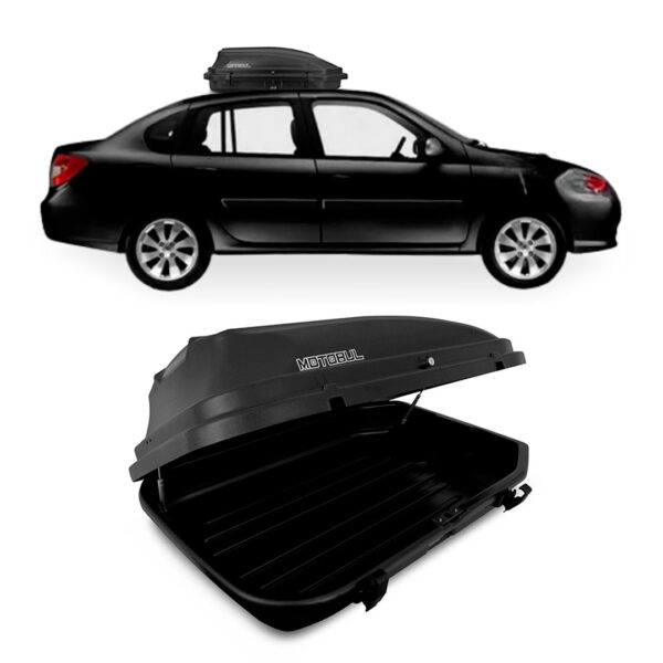 Baú Maleiro De Teto Motobul 270 Litros RENAULT-SYMBOL Preto