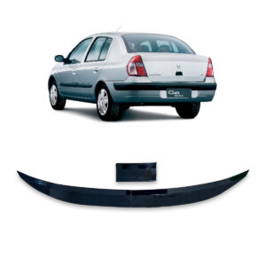 Aerofólio Para RENAULT CLIO Sedan Black Piano Autocolante