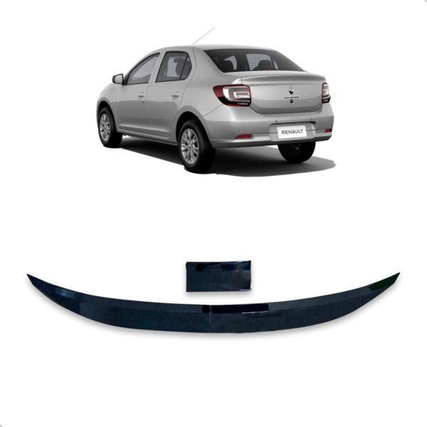 Aerofólio Para RENAULT LOGAN Sedan Black Piano Autocolante