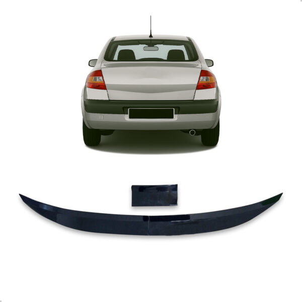 Aerofólio Para RENAULT MEGANE Sedan Black Piano Autocolante