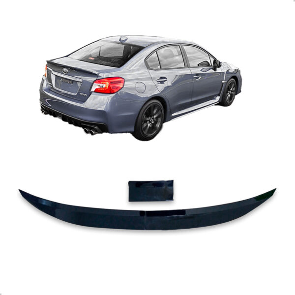 Aerofólio Para SUBARO WRX Sedan Black Piano Autocolante
