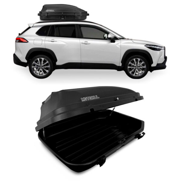 Baú Maleiro De Teto Motobul 270 Litros TOYOTA-COROLLA-CROSS Preto