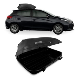 Baú Maleiro De Teto Motobul 270 Litros TOYOTA-YARIS-HATCH Preto